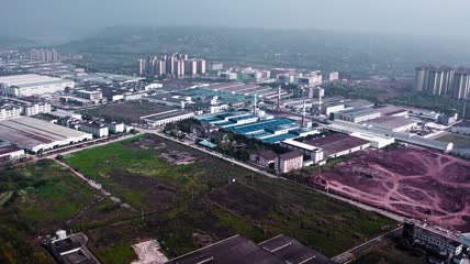 4k航拍四川泸州市泸州工业区
