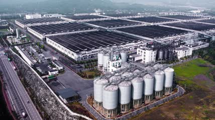 4k航拍四川泸州市泸州老窖酒厂