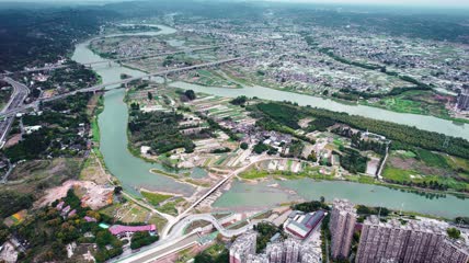 4k航拍新农村建设新农村