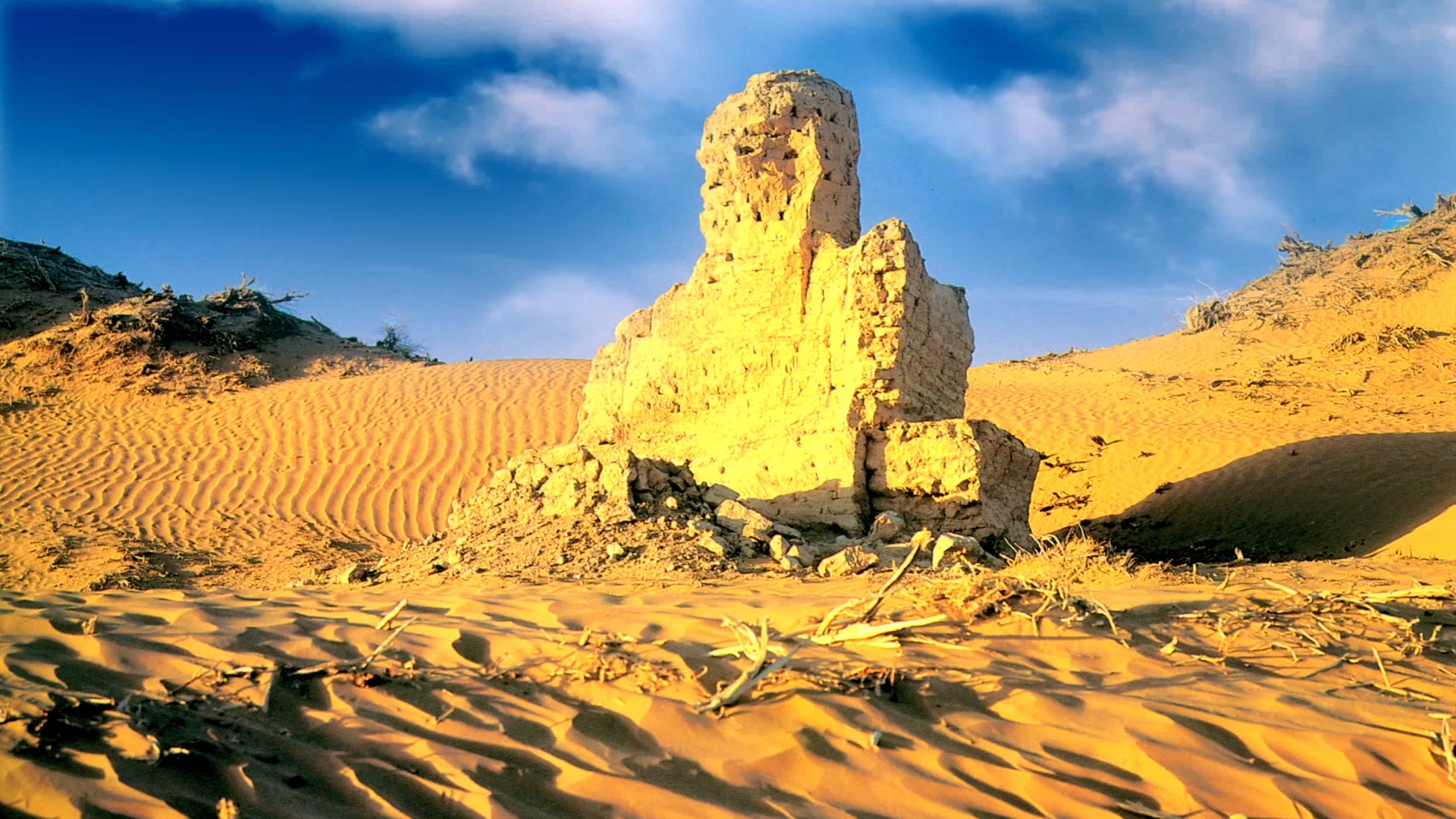 新疆沙漠实拍视频素材