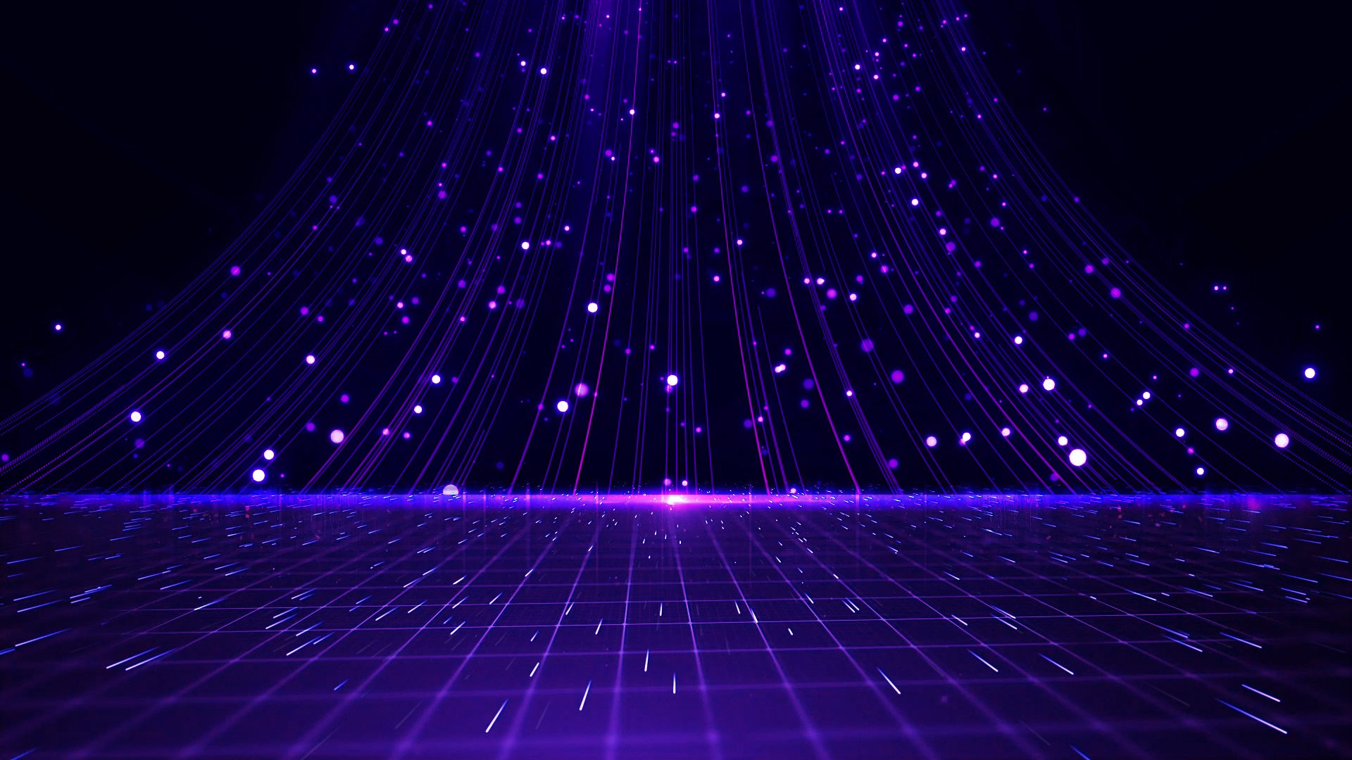 唯美紫色粒子光线背景