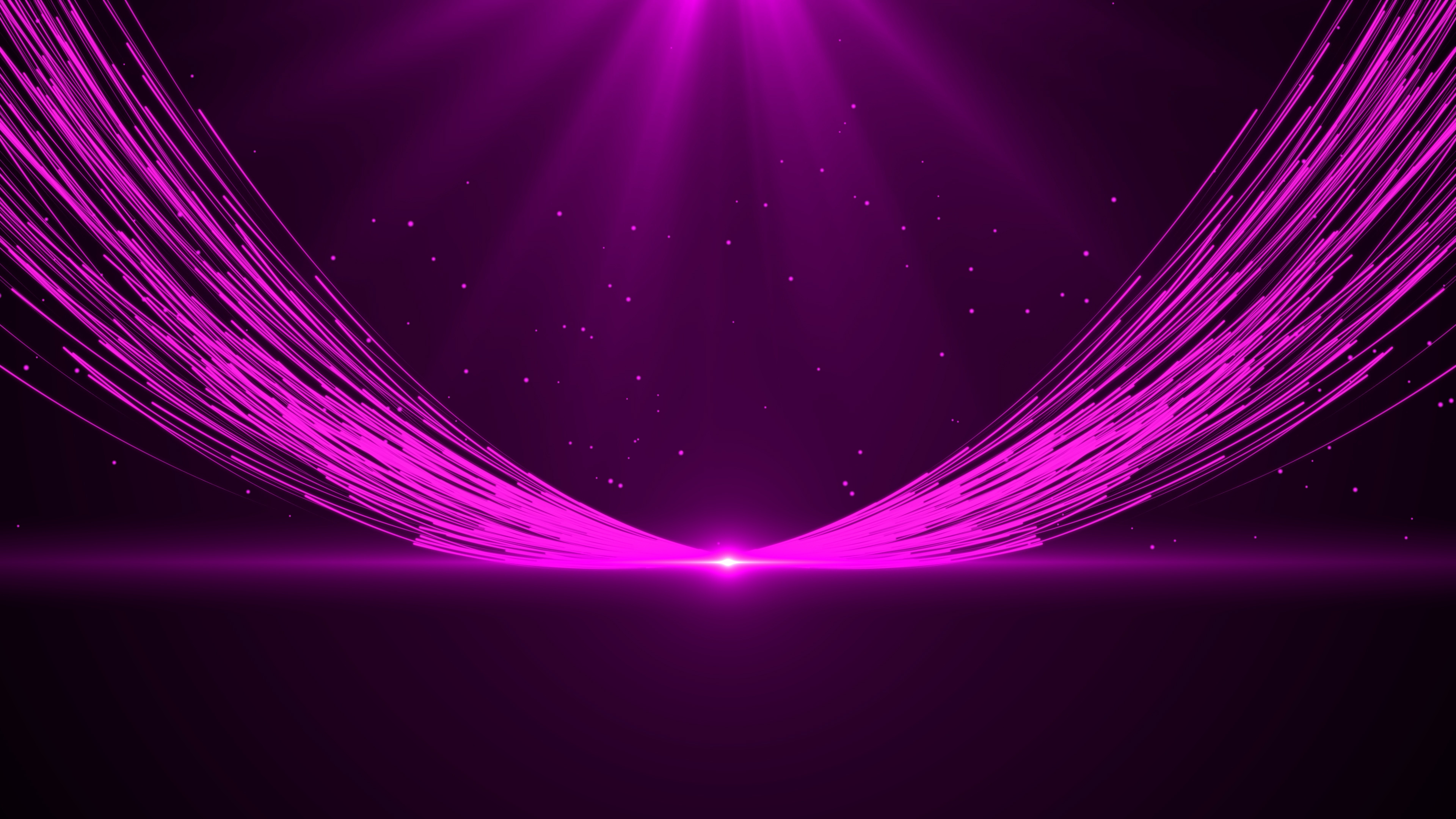 4k紫色粒子光线晚会背景AE模板