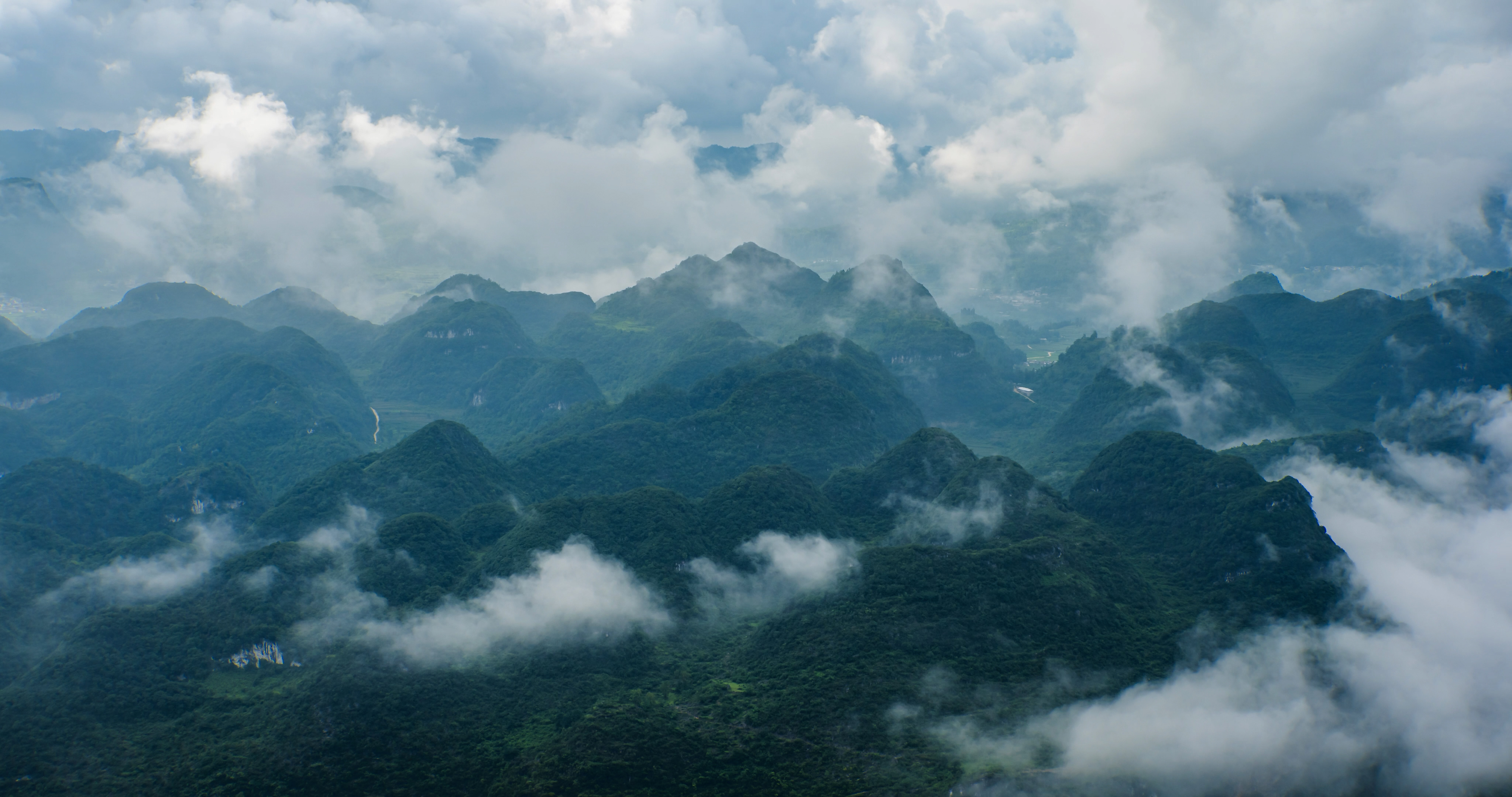 4k 延时水墨山丘