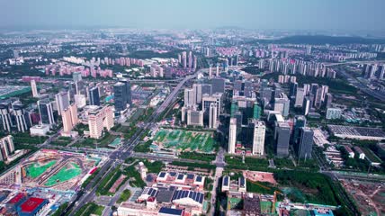 4k 航拍南京建邺区郊区