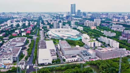 4k 航拍上海上海同步辐射光源