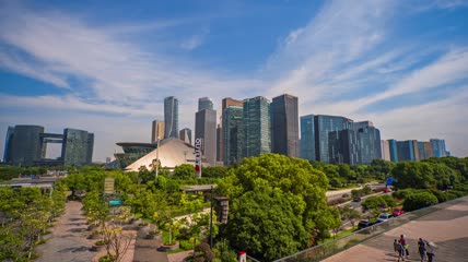 4k 延时浙江杭州钱江世纪城cbd