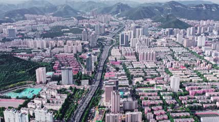 4k 航拍济南素材
