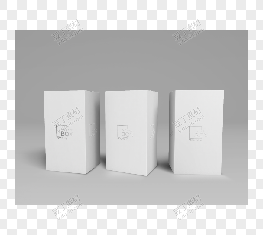 04礼品包装盒PSD智能贴图样机 VI产品纸盒展示效果PSD设计素材模板