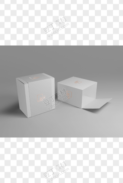 09礼品包装盒PSD智能贴图样机 VI产品纸盒展示效果PSD设计素材模板