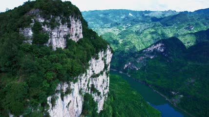 大好山河河流4k航拍