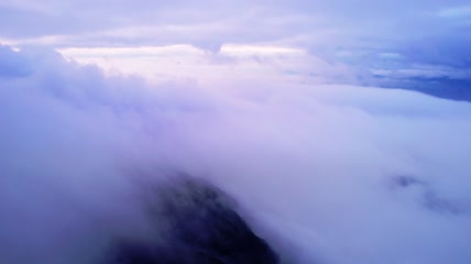 清晨云海4k航拍