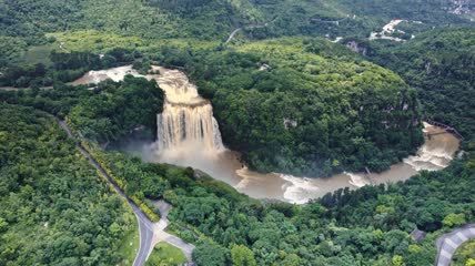 航拍贵州5A级国家景区黄果树大瀑布合集