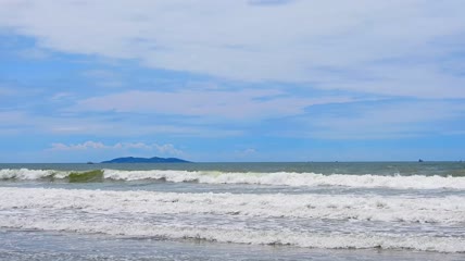 蓝色海浪海平面风光自然景致尽在此！