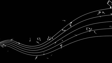 五线谱音符02视频素材