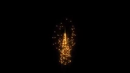 粒子点燃蜡烛火苗攒动视频