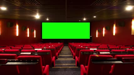 电影院绿屏屏幕抠像素材