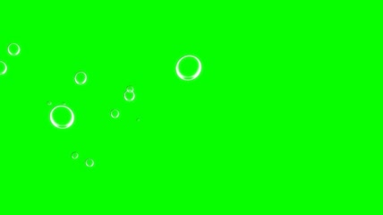 透明发光气泡绿屏抠像素材