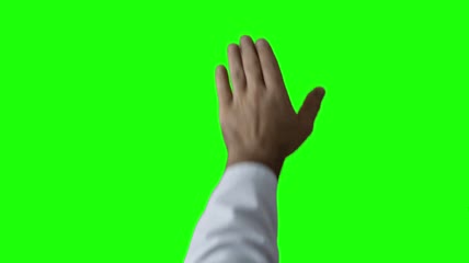 手掌触屏滑屏特写绿屏抠像素材