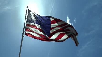 星条旗飘扬美国