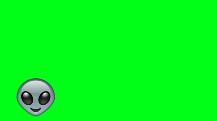 绿屏高清外星人表情包动画素材