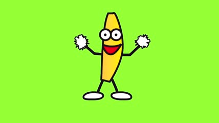 绿屏高清香蕉跳舞动画素材