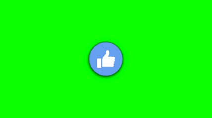 绿屏社交网站图标表情动画素材