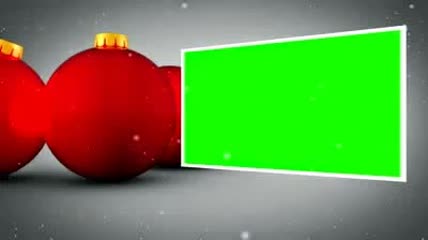 圣诞显示屏绿屏素材