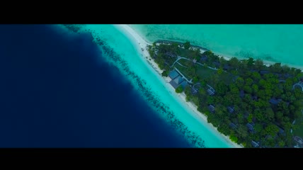 海岸线大海马尔代夫旅游风光宣传片实拍视频