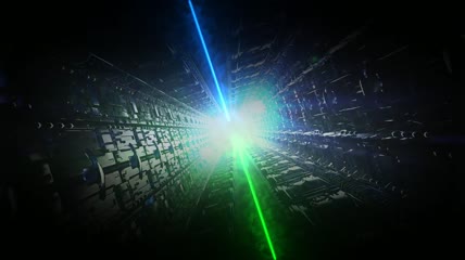 4K绿色激光线条动态运动VJ视频