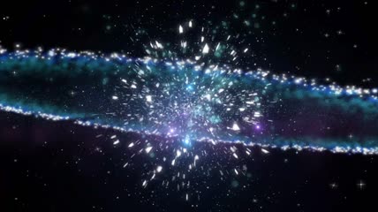 光效碰撞震撼宇宙粒子爆炸