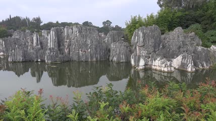 4K超清实拍云南石林宣传旅游视频素材