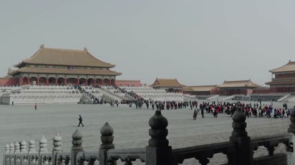 实拍中国北京名胜风景胡同人物生活视频素材