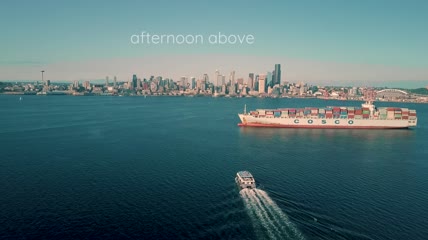 唯美航拍美国西雅图城市视频素材