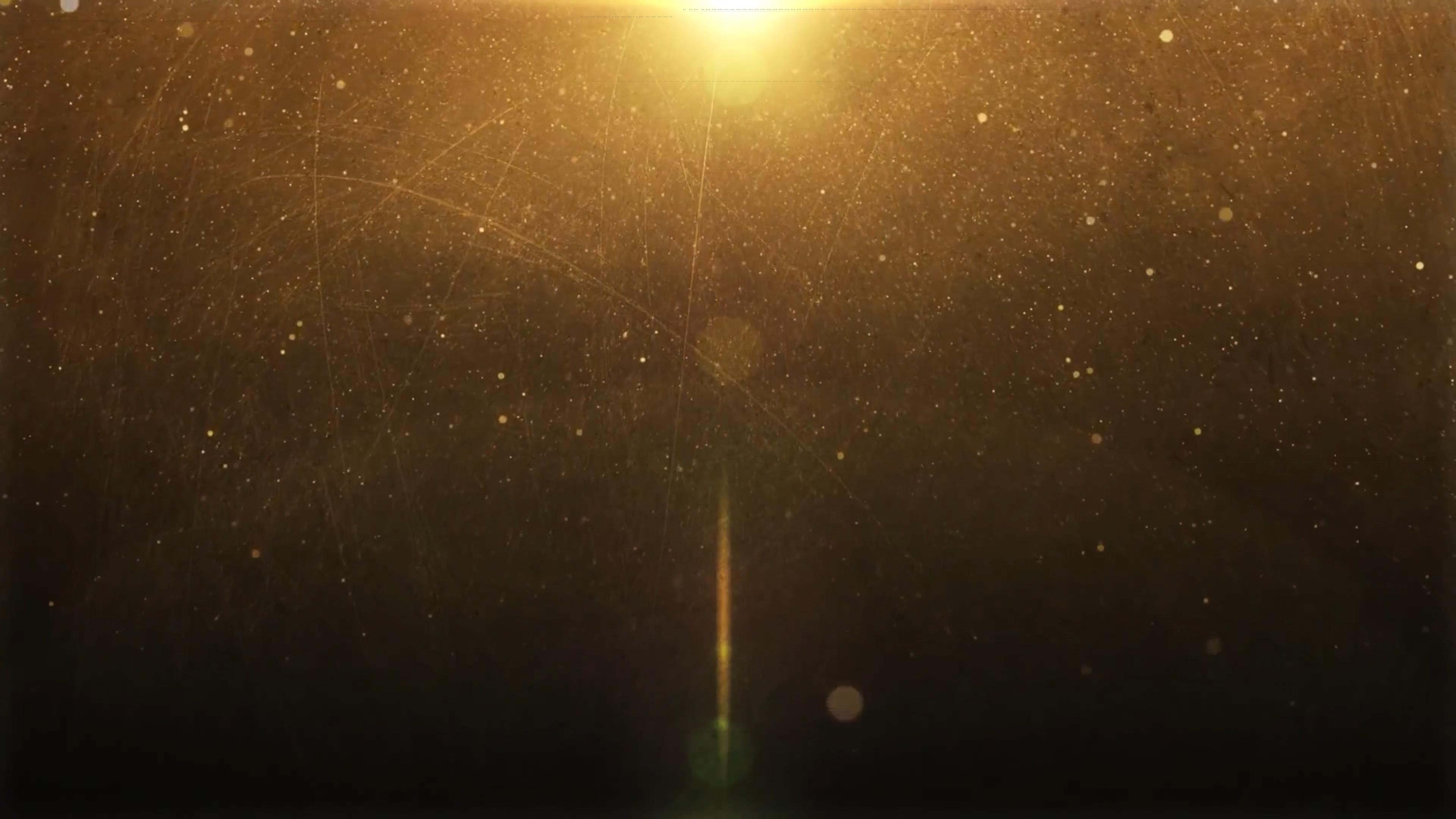 4K超清金色粒子动态背景视频素材