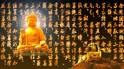 佛教文化艺术背景视频