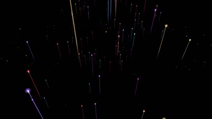 震撼唯美粒子光条上升动态视频背景素材