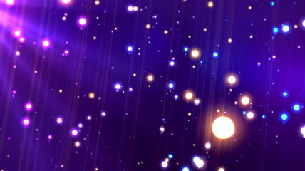 梦幻光斑粒子浪漫舞台视频