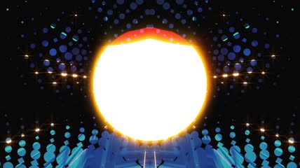 金色大气光线舞台背景视频