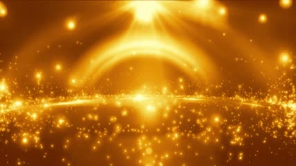 震撼金色光线粒子背景视频素材