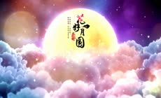 中秋佳节花好月圆背景视频