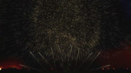 高清实拍烟花会视频素材