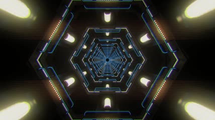 时尚动感音波音乐律动LED背景视频