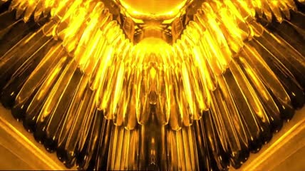 金色大气奢华翅膀煽动颁奖典礼动态主视觉
