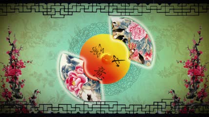 高清中国风京剧戏曲梅花背景素材