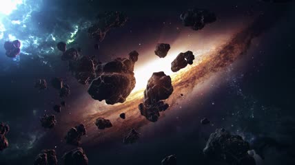 神秘唯美光效宇宙星空粒子LED背景