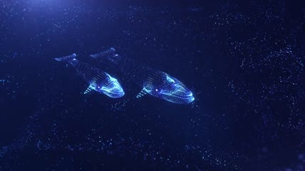 唯美抒情粒子舞台高清背景
