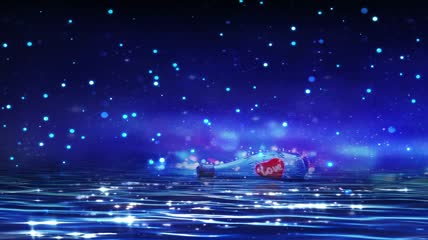 许愿瓶粒子流星许愿树视频素材