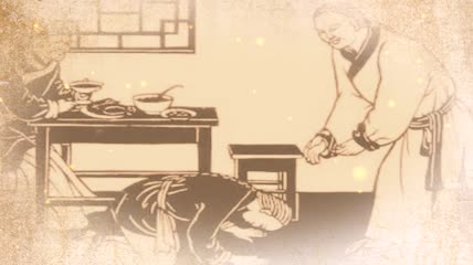 忠孝礼仪led背景视频