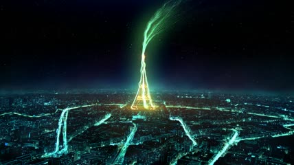 互联网科技视频城市建筑光线世界建筑视频