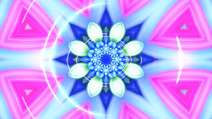 炫丽动感万花筒高清背景视频